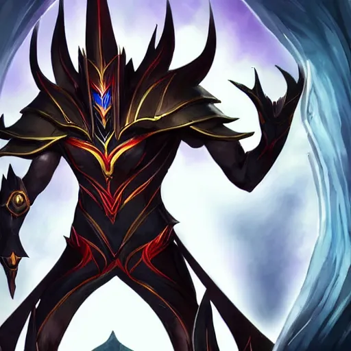 Prompt: sauron as a league of legends character