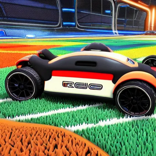 Prompt: realistic rocket league car