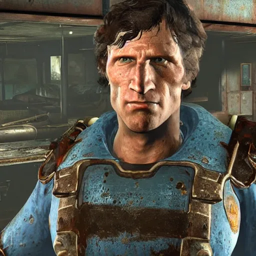 Image similar to todd howard in fallout 4