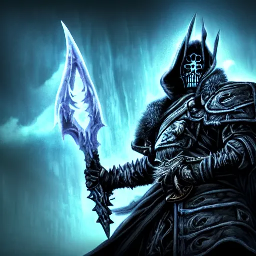 Prompt: a wrath of lich king