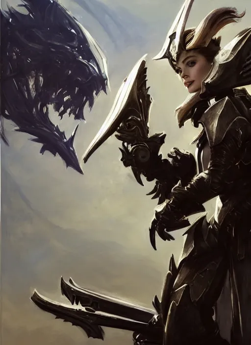 Prompt: A combination of Ashley Greene, Adriana Dxim, Grace Kelly as a Charr from Guild Wars 2 wearing Forerunner Armor from Halo, countryside, calm, fantasy character portrait, dynamic pose, above view, sunny day, artwork by Jeremy Lipkin and Giuseppe Dangelico Pino and Michael Garmash and Rob Rey, very coherent asymmetrical artwork, sharp edges, perfect face, simple form, 100mm