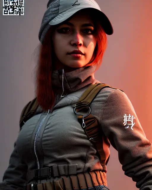 Image similar to z brush art of a female female urban hunter, vray render, marvelous designer clothing, intricate, detailed, 4 k textures