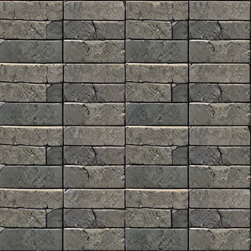 Prompt: a photo of flat stone tile cladding surface pattern, repeatable texture, in the style of blizzard entertainment and world of warcraft