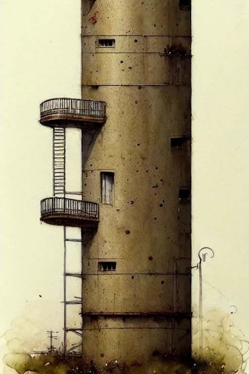 Image similar to (((((a multistory ramshackle silo))))) by Jean-Baptiste Monge!!!!!!!!!!!!!!!!!!!!!!!!!!!