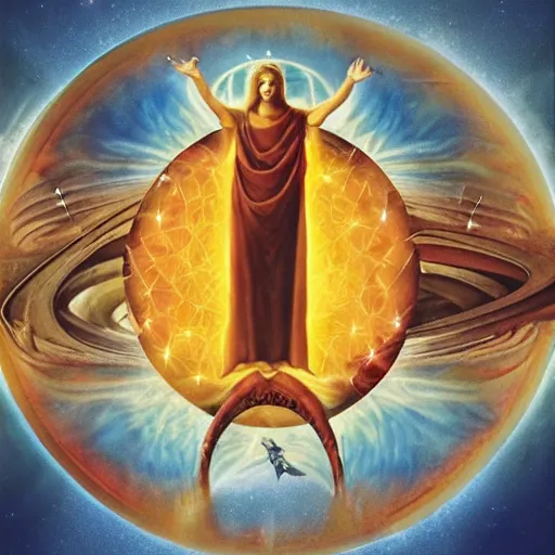Prompt: infinite worlds of god