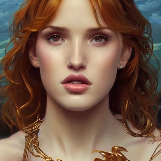 Prompt: ultra realistic illustration, bella thorne in goosebumps, intricate, elegant, highly detailed, digital painting, artstation, concept art, smooth, sharp focus, illustration, art by artgerm and greg rutkowski and alphonse mucha