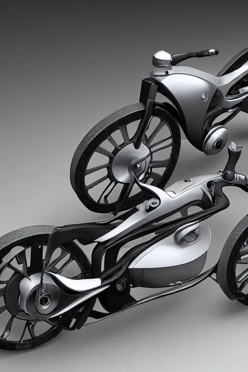 futuristic bike design powered by magnetic and Stable Diffusion