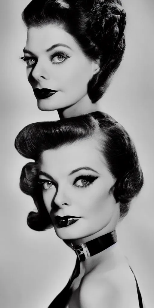 Prompt: a fashion photo portrait of a young Katherine Hepburn, full makup, smokey eye, medium shot. In the style of Helmut newton, robert maplethorpe, Stefano Brunesci, Lachlan Bailey, Herb Ritts, Ellen Von Unwerth, Haris Nukem, Sardax, Annie Leibovitz. detailed photo, hd, 4k, trending on artstation, 35mm, f1.8