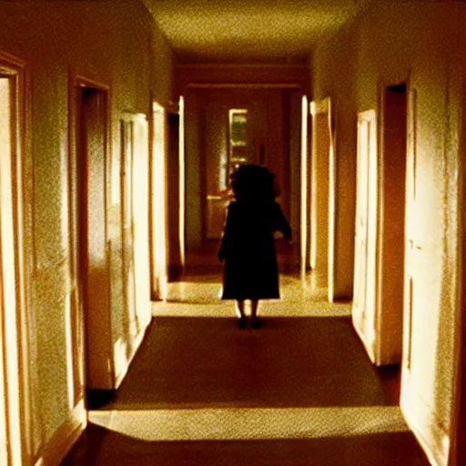 Image similar to film still of The Shining made by Pixar