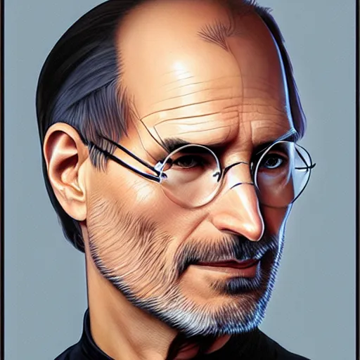 Image similar to steve jobs propaganda by Stanley Artgerm Lau, greg rutkowski, thomas kindkade, alphonse mucha, loish, norman Rockwel