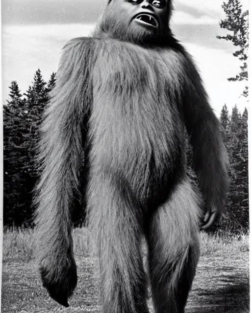 Prompt: 1960s sasquatch