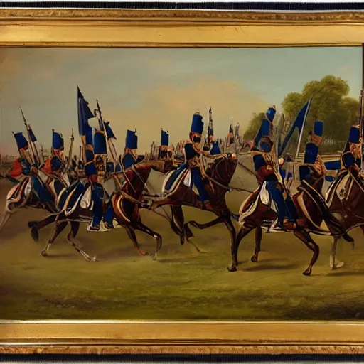 Image similar to cavaliers of Robert E Lee, civil war style painting (1862)