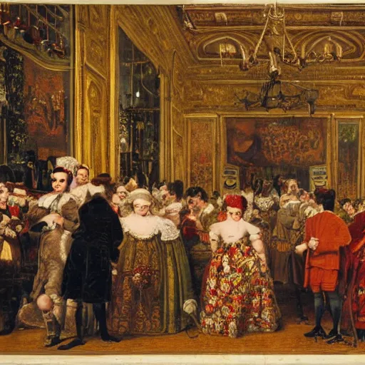 Image similar to a party in Amsterdam in the Golden Age