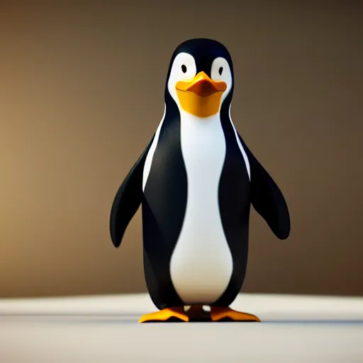 Image similar to a penguin in office outfit, octane render, 8 k, highly detailed,