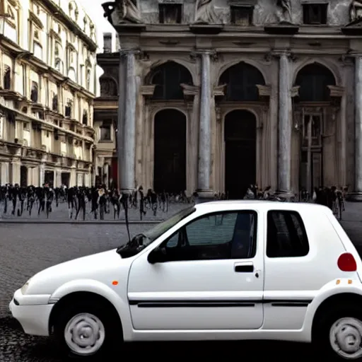 Prompt: fiat uno in milan