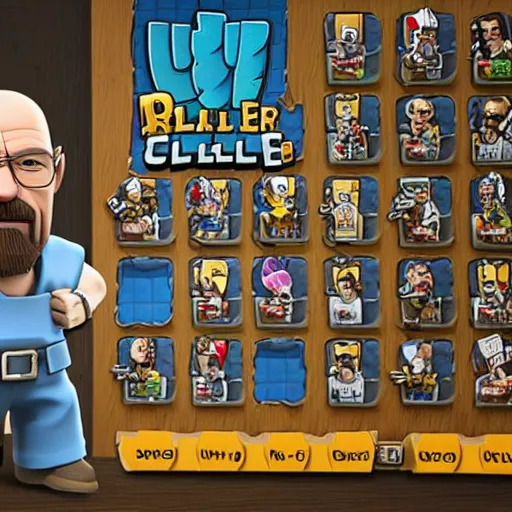 Image similar to walter white on clash royale