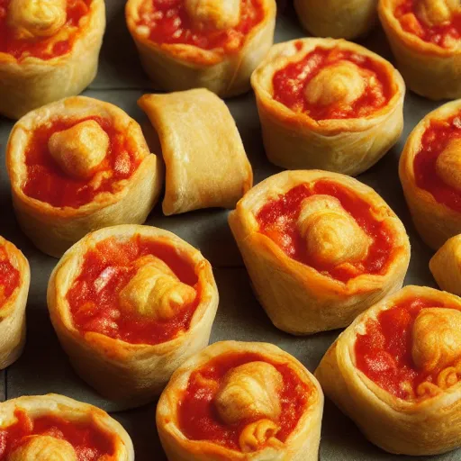 Image similar to totinos pizza rolls, dany devito, pizza roll party, photorealistic, highly details, intricate, unreal engine 5, cinematic, bokeh, volumetric lighting, epic, serious