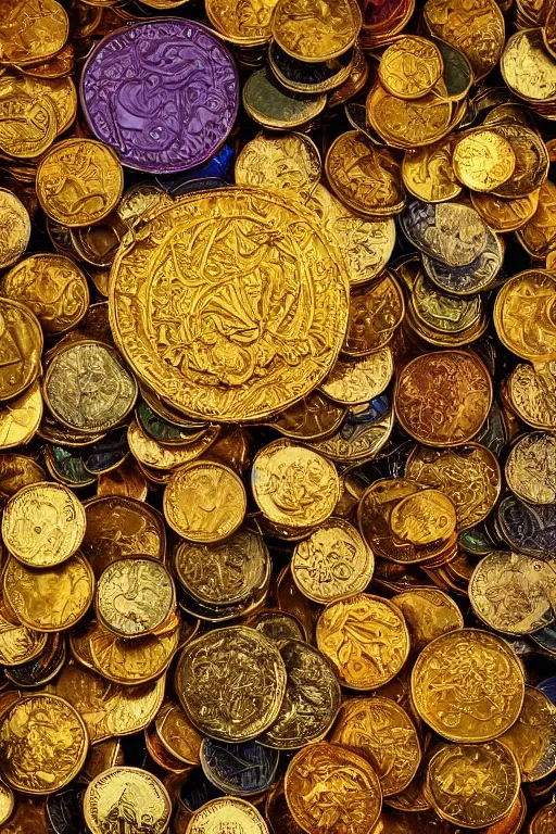 Prompt: intricate color photo of rishi sunak on top of a mountain of gold coins 8 k octane beautifully detailed render