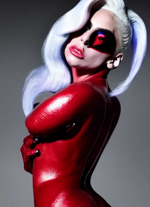 Image similar to lady gaga by nick knight, born this way, born this way album, red weapon 8 k s 3 5, cooke anamorphic / i lenses, highly detailed, cinematic lighting