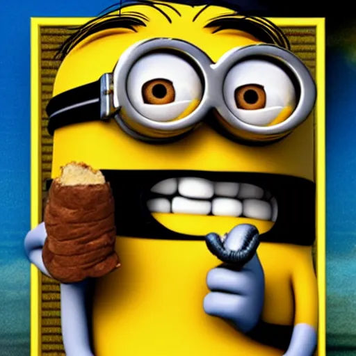 Prompt: minion smoking a cigar