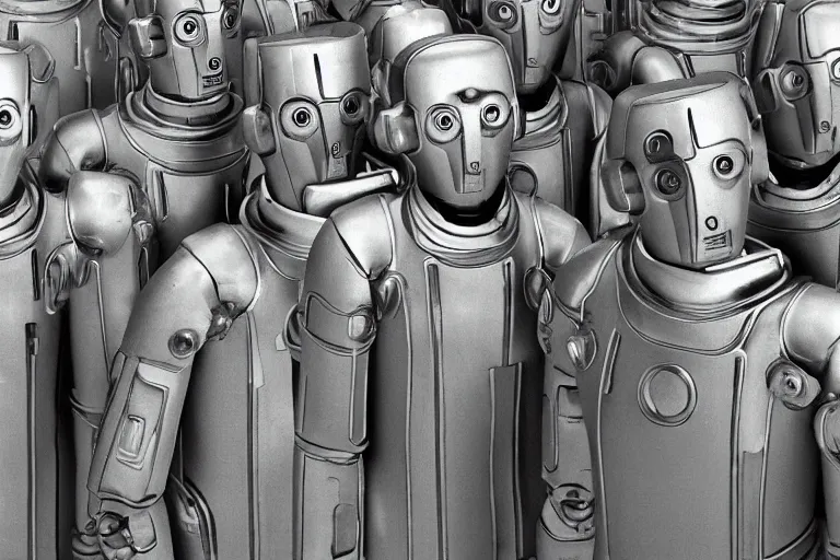 Image similar to Cybermen from Doctor Who, invasion, delete