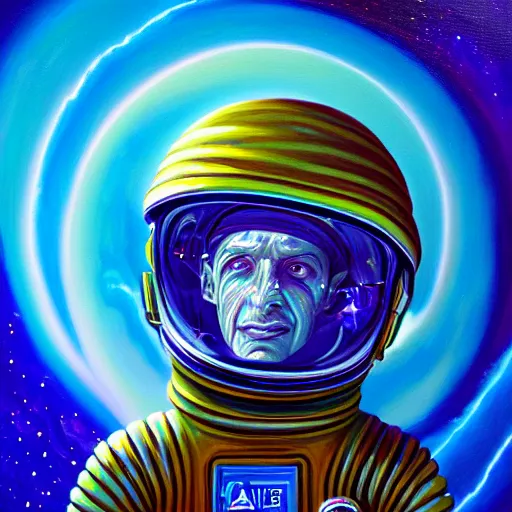 Surreal Art Spaceman Art Astronaut Colorful Art 