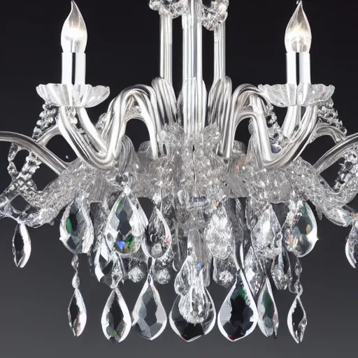 Image similar to crystal chandelier with a design of a swan by swarovski