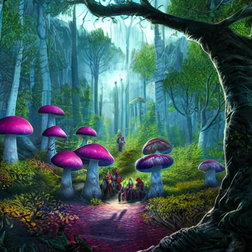 Prompt: bright, colorful, realistic, detailed from Elder Scrolls: shivering isles concept mania mushroom forest realm of madnessa portrait backlighting, kodachrome, high contrast, highly detailed, sharp focus, digital painting, concept art, illustration, trending on artstation, comic book by Alex Ross and Adam Adamowicz cover art