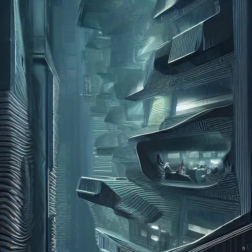 Image similar to an optical illusion, in the style of M. C. Escher , digital art, highly detailed, intricate, blade runner 2049, futuristic, 4K UHD image