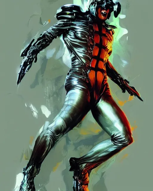 Prompt: “Gerard way as by Peter Andrew Jones, hyper detailed”