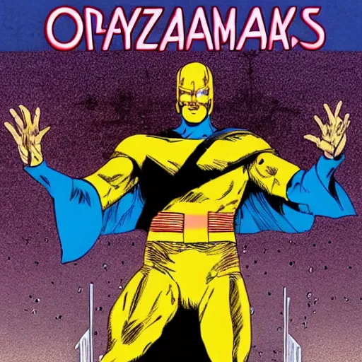 Prompt: Ozymandias, by Dave Gibbons