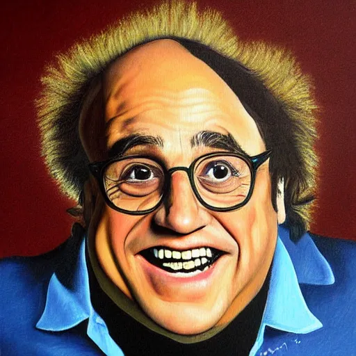 Image similar to Danny Devito painting by Thomas-Montacellinio