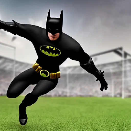 Prompt: A real-life Batman as a football manager