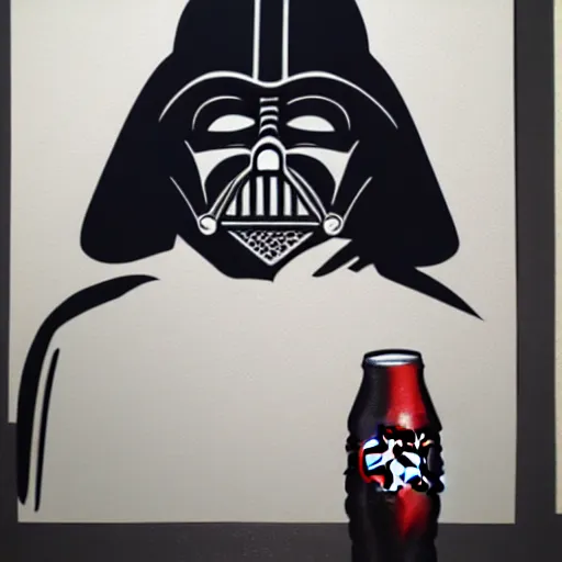 Prompt: Darth Vader drinking Coca-Cola, photorealistic art