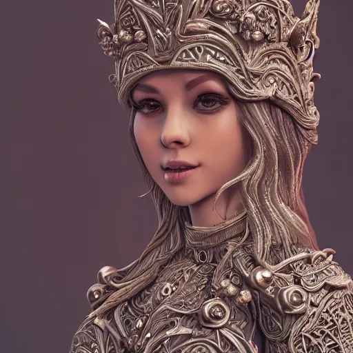 Image similar to princess, godly, beautiful, intricate, hyper detailed, octane, 4 k