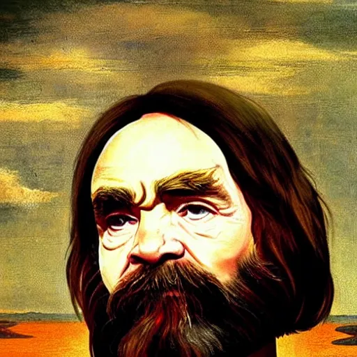 Prompt: charles manson in the style of a renaissance painting
