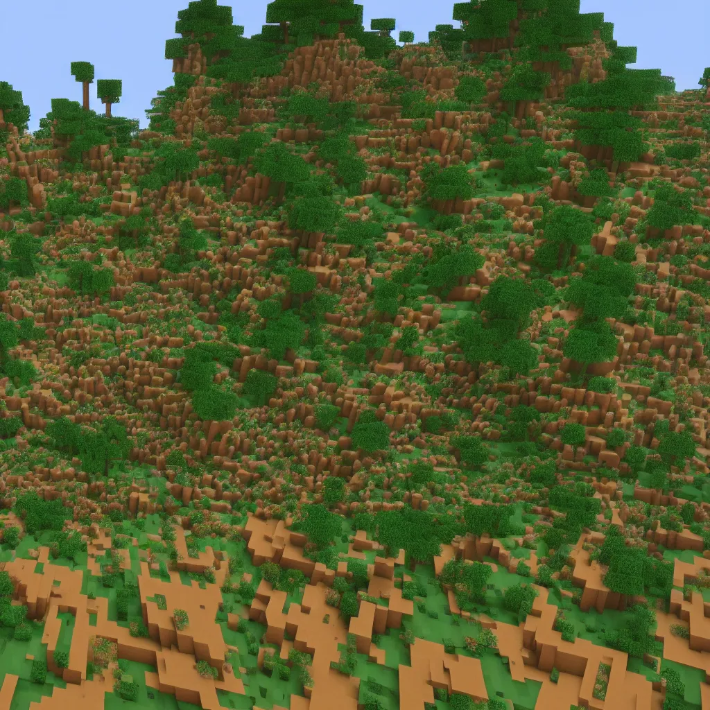 Prompt: the farlands in minecraft