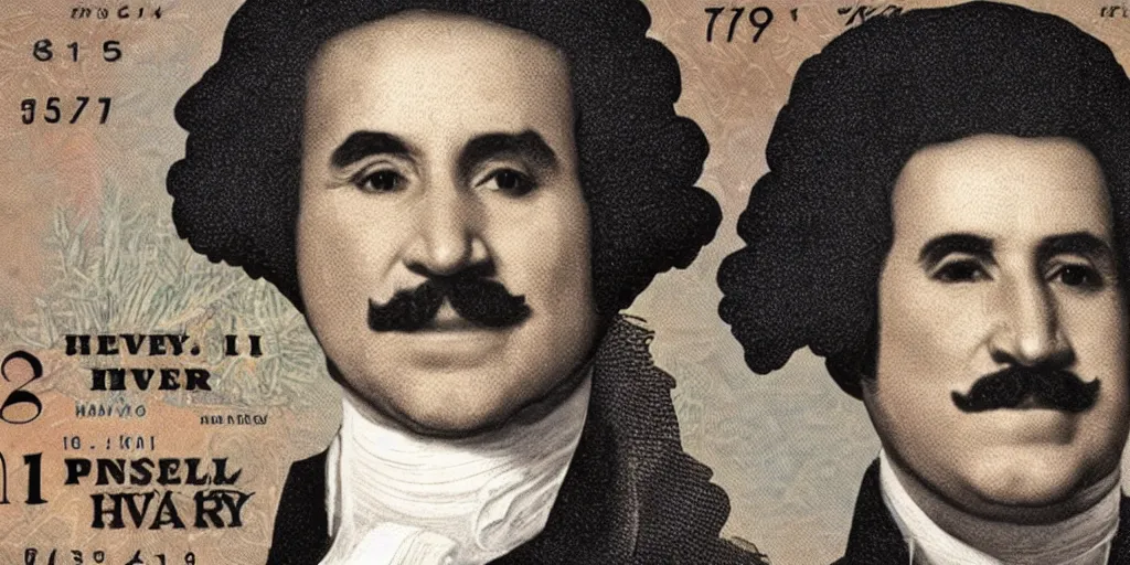 Image similar to Steve harvey as George Washington on the 1 dollar bill