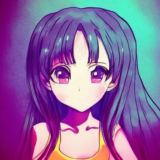 Image similar to anime girl by bluethebone on instagram, pixiv trend, arstation
