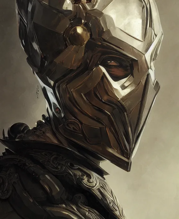 Image similar to portrait close up of man with black mask, concentrated look, symmetry, with an explosion on the back, d & d, fantasy, intricate, elegant, highly detailed, digital painting, artstation, concept art, art by artgerm and greg rutkowski and alphonse mucha, boris vallejo