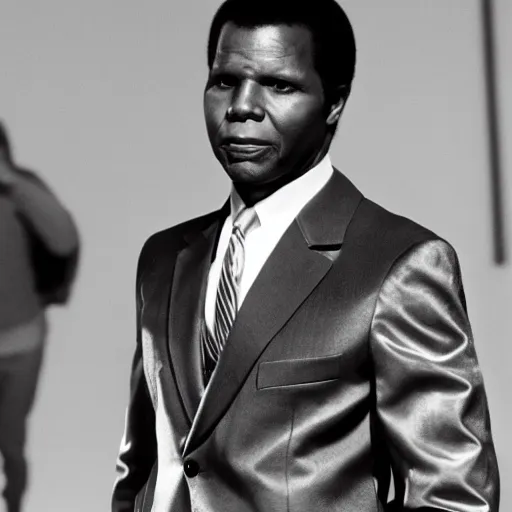 Prompt: Sidney Poitier as superman