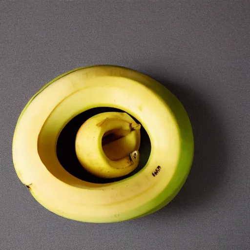 Prompt: Banana torus, product photography