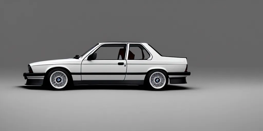 Image similar to 1989 BMW e30 schematic. Octane render, 4k, 8k, unreal 5, very detailed, hyper realism, trending on artstation.