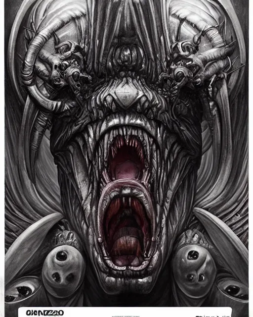 Image similar to monster design, by antonio j. manzanedo, giger, alex grey, trending on artstation