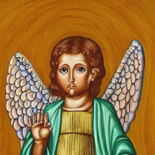 Prompt: biblically accurate angel, highly detailed painting