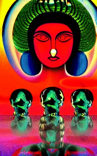 Image similar to kali yuga, iphone wallpaper, by tadanori yokoo