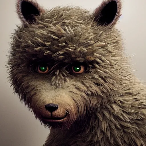 Prompt: full body pose, hyperrealistic photograph of a cute fuzzy monster, dim volumetric lighting, 8 k, octane beautifully detailed render, extremely hyper detailed, intricate, epic composition, cinematic lighting, masterpiece, trending on artstation, very very detailed, stunning, hdr, smooth, sharp focus, high resolution, award, winning photo, dslr, 5 0 mm