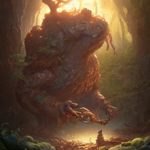 Image similar to a wood elemental, by justin gerard and greg rutkowski, digital art, realistic painting, fantasy, character design, trending on artstation