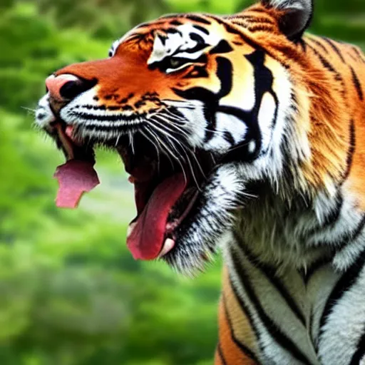 Image similar to a tiger wearing a vr headset