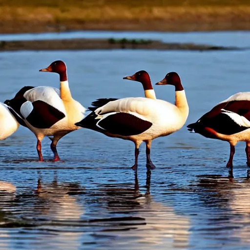 Prompt: american geese